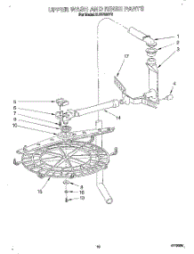 08 - Upper Wash And Rinse parts for Kitchenaid Dishwasher KUDP230Y2 from AppliancePartsPros.com