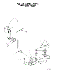 07 - Fill And Overfill parts for Kitchenaid Dishwasher KUDI23HB0 from AppliancePartsPros.com