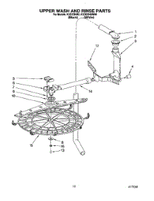 08 - Upper Wash And Rinse parts for Kitchenaid Dishwasher KUDI23HB0 from AppliancePartsPros.com
