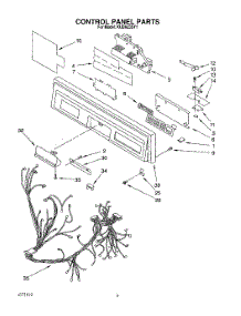 03 - Control Panel, Lit / Optional parts for Kitchenaid Dishwasher KUDA23SY1 from AppliancePartsPros.com