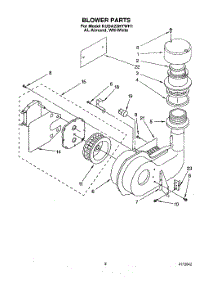 02 - Blower parts for Kitchenaid Dishwasher KUDA23HYWH1 from AppliancePartsPros.com