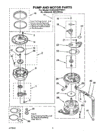 04 - Pump And Motor parts for Kitchenaid Dishwasher KUDA23HYWH1 from AppliancePartsPros.com