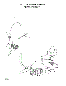 07 - Fill And Overfill parts for Kitchenaid Dishwasher KUDA23HYWH1 from AppliancePartsPros.com