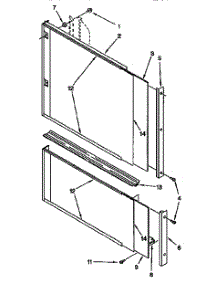 Door And Panel parts for Kitchenaid Dishwasher KUDI23HBW0 from AppliancePartsPros.com