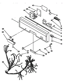 Control Panel parts for Kitchenaid Dishwasher KUDI23HBW0 from AppliancePartsPros.com