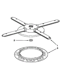 Lower Washarm And Strainer parts for Kitchenaid Dishwasher KUDI23HBW0 from AppliancePartsPros.com