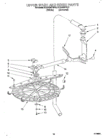 08 - Upper Wash And Rinse parts for Kitchenaid Dishwasher KUDA230YAL2 from AppliancePartsPros.com