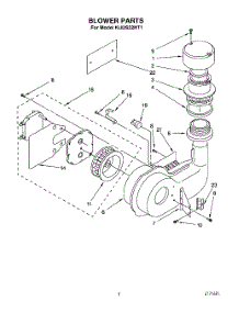 03 - Blower parts for Kitchenaid Dishwasher KUDS22HT1 from AppliancePartsPros.com