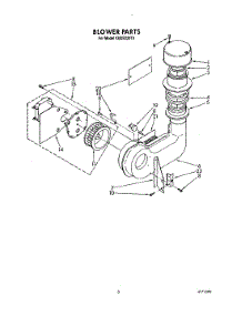 03 - Blower parts for Kitchenaid Dishwasher KUDS220T4 from AppliancePartsPros.com
