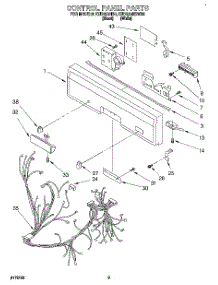 03 - Control Panel, Lit / Optional parts for Kitchenaid Dishwasher KUDG23HBWH0 from AppliancePartsPros.com
