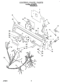 03 - Control Panel, Lit / Optional parts for Kitchenaid Dishwasher KUDH230Y2 from AppliancePartsPros.com