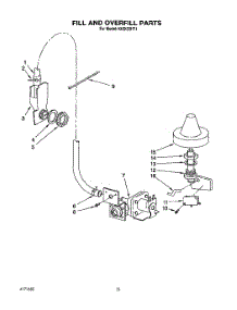 08 - Fill And Overfill parts for Kitchenaid Dishwasher KUDI22HT1 from AppliancePartsPros.com