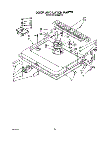 13 - Door And Latch parts for Kitchenaid Dishwasher KUDI22HT1 from AppliancePartsPros.com