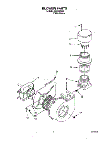 02 - Blower parts for Kitchenaid Dishwasher KUDH23HY2 from AppliancePartsPros.com