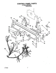 03 - Control Panel, Lit / Optional parts for Kitchenaid Dishwasher KUDH23HY2 from AppliancePartsPros.com