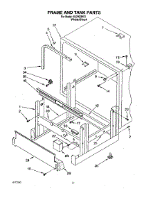 09 - Frame And Tank parts for Kitchenaid Dishwasher KUDH23HY2 from AppliancePartsPros.com