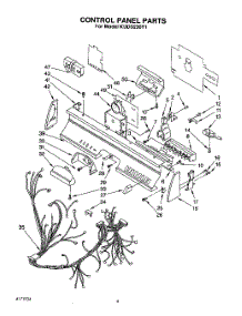 03 - Control Panel, Lit / Optional parts for Kitchenaid Dishwasher KUDS230Y1 from AppliancePartsPros.com