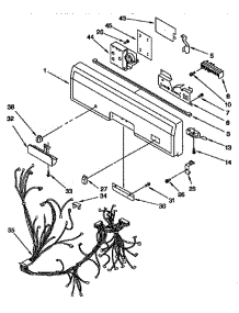 Control Panel parts for Kitchenaid Dishwasher KUDI23BWH0 from AppliancePartsPros.com