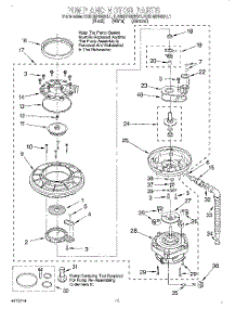 09 - Pump And Motor parts for Kitchenaid Dishwasher KUDM24SEWH1 from AppliancePartsPros.com