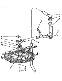 Upper Wash And Rinse parts for Kitchenaid Dishwasher KUDI23BWH0 from AppliancePartsPros.com