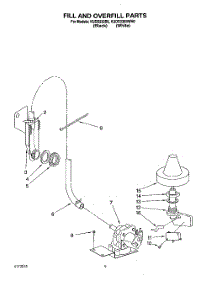 07 - Fill And Overfill parts for Kitchenaid Dishwasher KUDD230BWH0 from AppliancePartsPros.com
