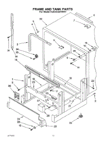 09 - Frame And Tank parts for Kitchenaid Dishwasher KUDA230YWH1 from AppliancePartsPros.com