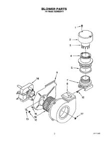 03 - Blower parts for Kitchenaid Dishwasher KUDM22HT1 from AppliancePartsPros.com
