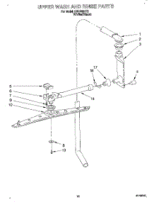 08 - Upper Wash And Rinse parts for Kitchenaid Dishwasher KUDD23HY2 from AppliancePartsPros.com