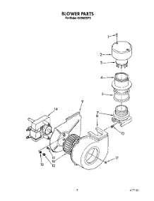 03 - Blower parts for Kitchenaid Dishwasher KUDM220T5 from AppliancePartsPros.com
