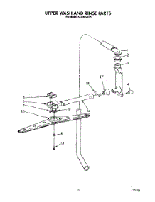 09 - Upper Wash And Rinse parts for Kitchenaid Dishwasher KUDM220T5 from AppliancePartsPros.com