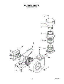 03 - Blower parts for Kitchenaid Dishwasher KUDB22HT0 from AppliancePartsPros.com