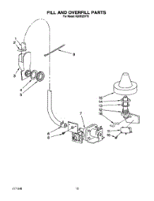 08 - Fill And Overfill parts for Kitchenaid Dishwasher KUDB22HT0 from AppliancePartsPros.com