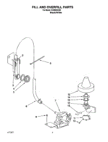 07 - Fill And Overfill parts for Kitchenaid Dishwasher KUDB23HB0 from AppliancePartsPros.com