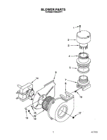 02 - Blower parts for Kitchenaid Dishwasher KUDJ23HY1 from AppliancePartsPros.com