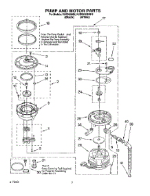 04 - Pump And Motor parts for Kitchenaid Dishwasher KUDD230B0 from AppliancePartsPros.com