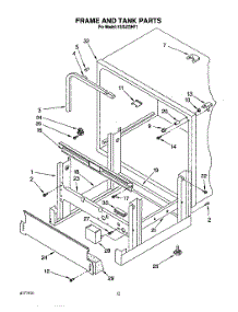 09 - Frame And Tank parts for Kitchenaid Dishwasher KUDJ23HY1 from AppliancePartsPros.com