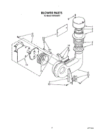 03 - Blower parts for Kitchenaid Dishwasher KUDS220T3 from AppliancePartsPros.com