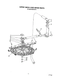 09 - Upper Wash And Rinse parts for Kitchenaid Dishwasher KUDS220T3 from AppliancePartsPros.com