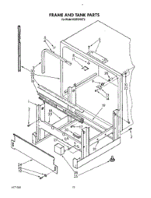 10 - Frame And Tank parts for Kitchenaid Dishwasher KUDS220T3 from AppliancePartsPros.com