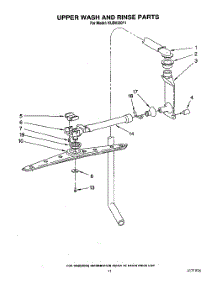 08 - Upper Wash And Rinse parts for Kitchenaid Dishwasher KUDH230Y1 from AppliancePartsPros.com