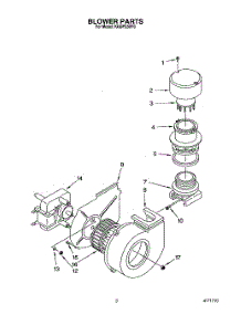 03 - Blower parts for Kitchenaid Dishwasher KUDP230Y0 from AppliancePartsPros.com