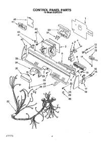 04 - Control Panel, Lit / Optional parts for Kitchenaid Dishwasher KUDP230Y0 from AppliancePartsPros.com