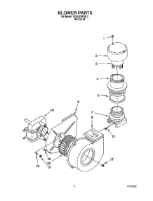 02 - Blower parts for Kitchenaid Dishwasher KUDJ230YAL2 from AppliancePartsPros.com