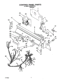 03 - Control Panel, Lit / Optional parts for Kitchenaid Dishwasher KUDJ230YAL2 from AppliancePartsPros.com
