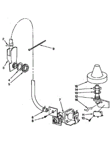 Fill And Overfill parts for Kitchenaid Dishwasher KUDT23HY3 from AppliancePartsPros.com