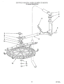 08 - Upper Wash And Rinse parts for Kitchenaid Dishwasher KUDJ230YAL1 from AppliancePartsPros.com