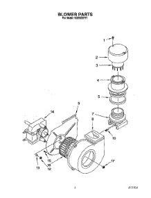 02 - Blower parts for Kitchenaid Dishwasher KUDB23HY1 from AppliancePartsPros.com