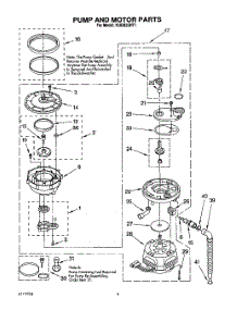 04 - Pump And Motor parts for Kitchenaid Dishwasher KUDB23HY1 from AppliancePartsPros.com