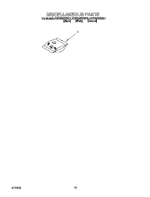 12 - Miscellaneous, Lit / Optional parts for Kitchenaid Dishwasher KUDS24SEAL2 from AppliancePartsPros.com