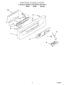 02 - Control Panel parts for Kitchenaid Dishwasher KUDI24SEBL2 from AppliancePartsPros.com